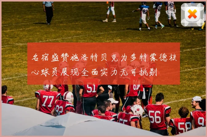 名宿盛赞施洛特贝克为多特蒙德核心球员展现全面实力无可挑剔
